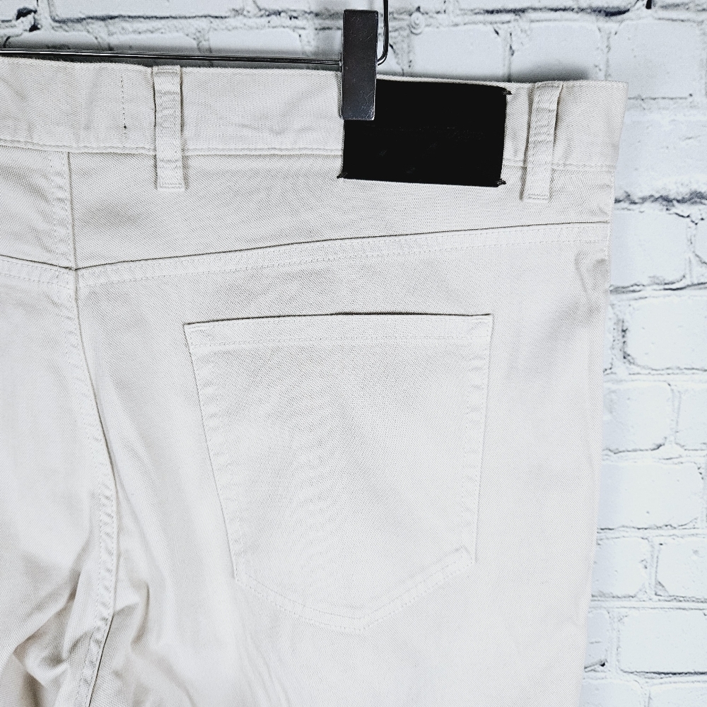 ERMENEGILDO ZEGNA | straight leg light khaki trouser pants